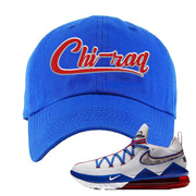 LeBron 17 Low Tune Squad Sneaker Royal Blue Dad Hat | Hat to match Nike LeBron 17 Low Tune Squad Shoes | Chiraq