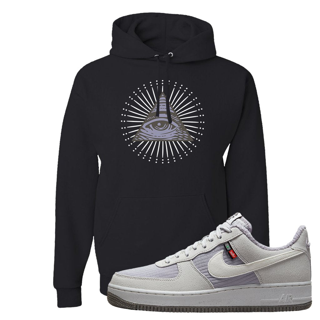 Toasty Low 1s Hoodie | All Seeing Eye, Black