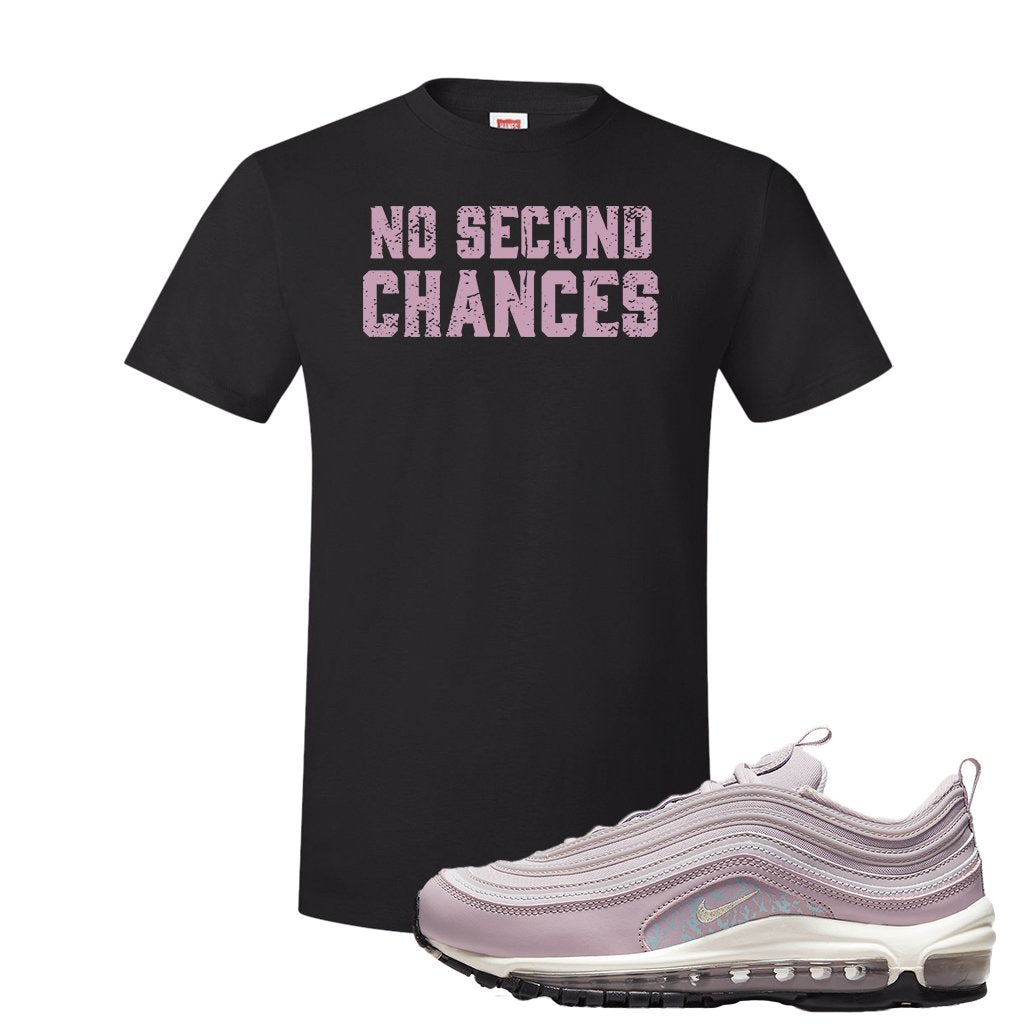 Pastel Purple 97s T Shirt | No Second Chances, Black