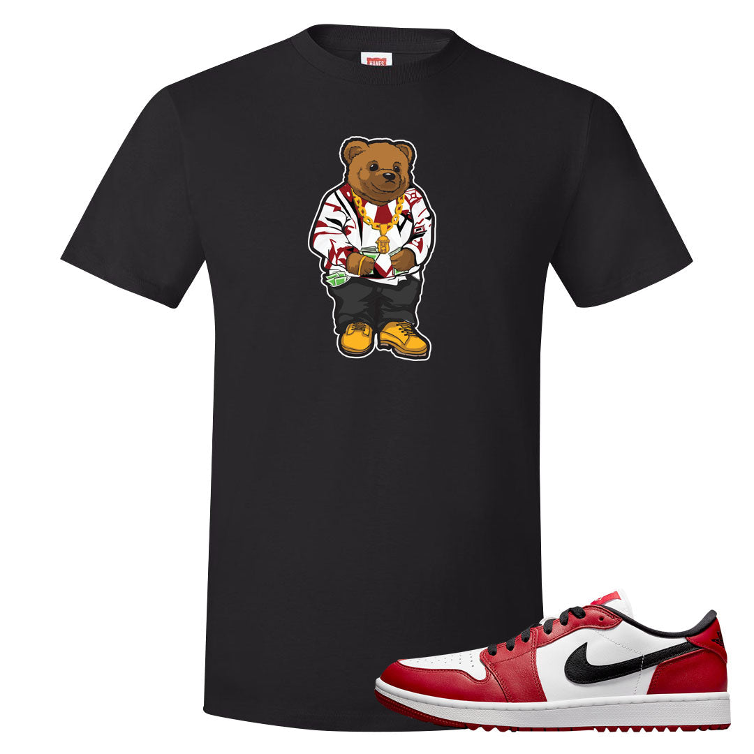 Chicago Golf Low 1s T Shirt | Sweater Bear, Black