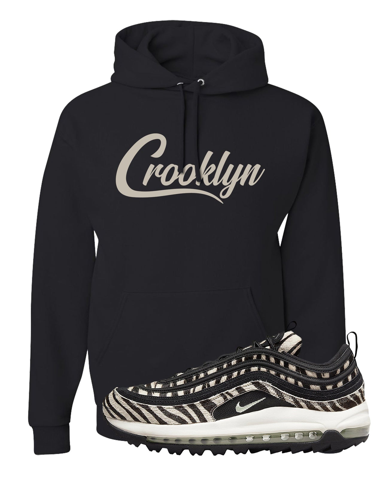 Zebra Golf 97s Hoodie | Crooklyn, Black