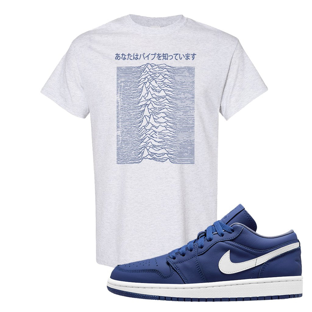 WMNS Dusty Blue Low 1s T Shirt | Vibes Japan, Ash