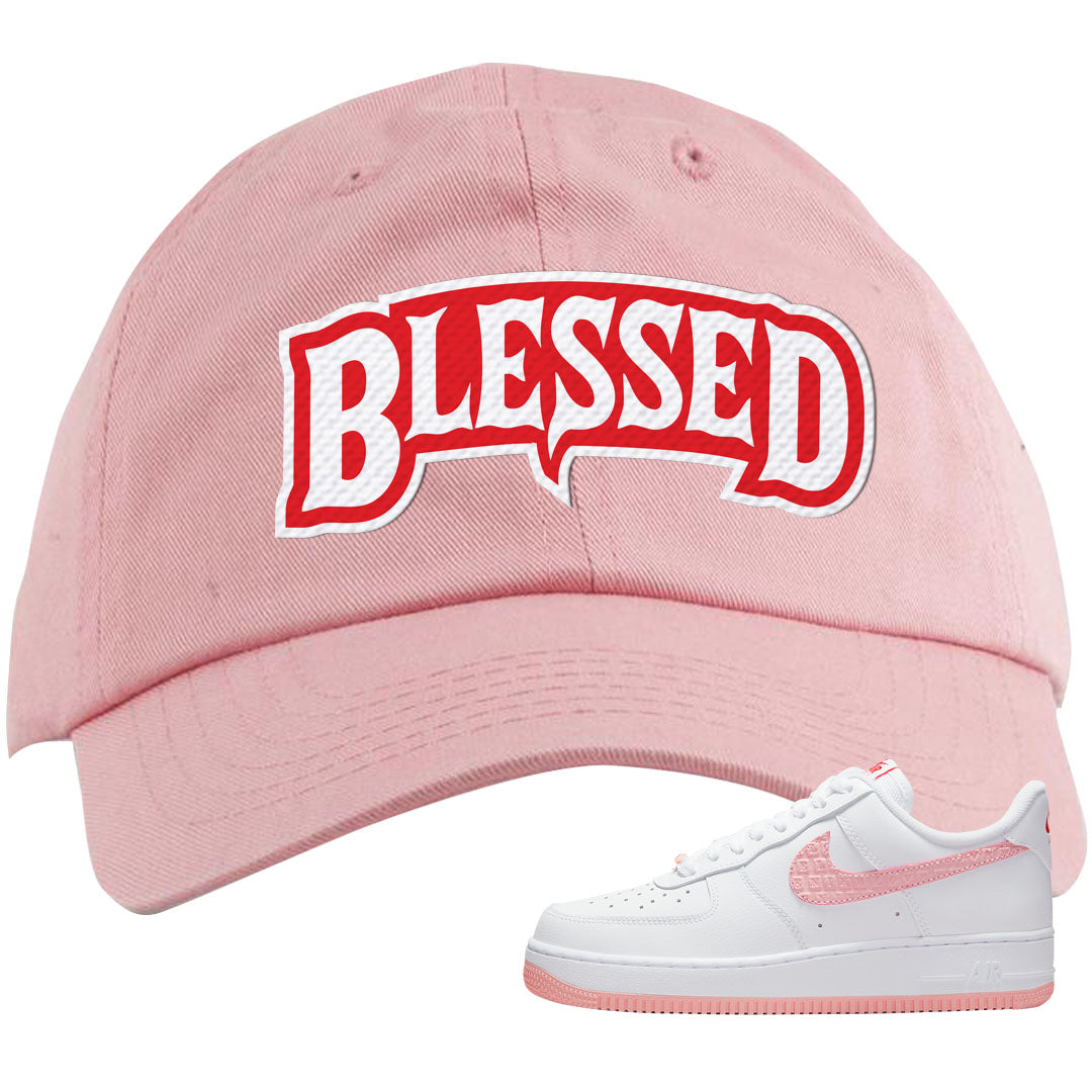 Valentine's Day 2022 AF1s Dad Hat | Blessed Arch, Light Pink