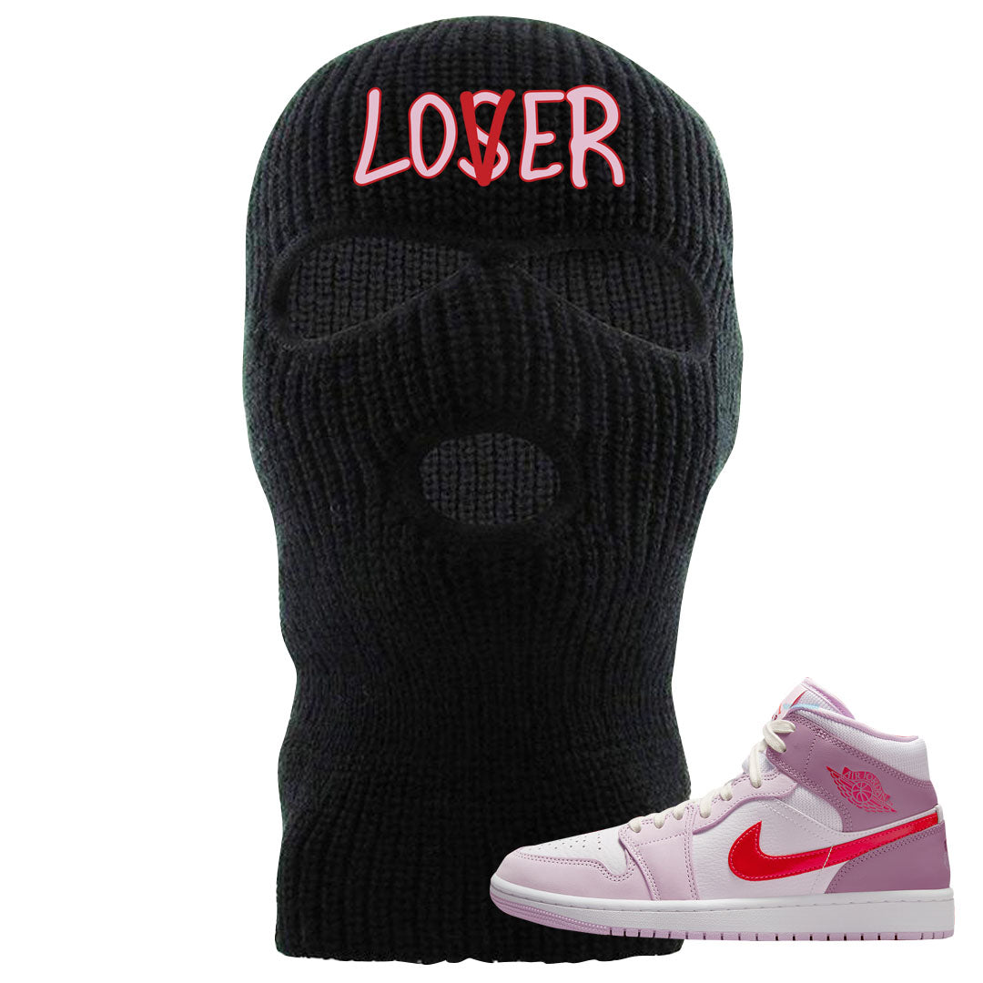 Valentine's Day Mid 1s Ski Mask | Lover, Black