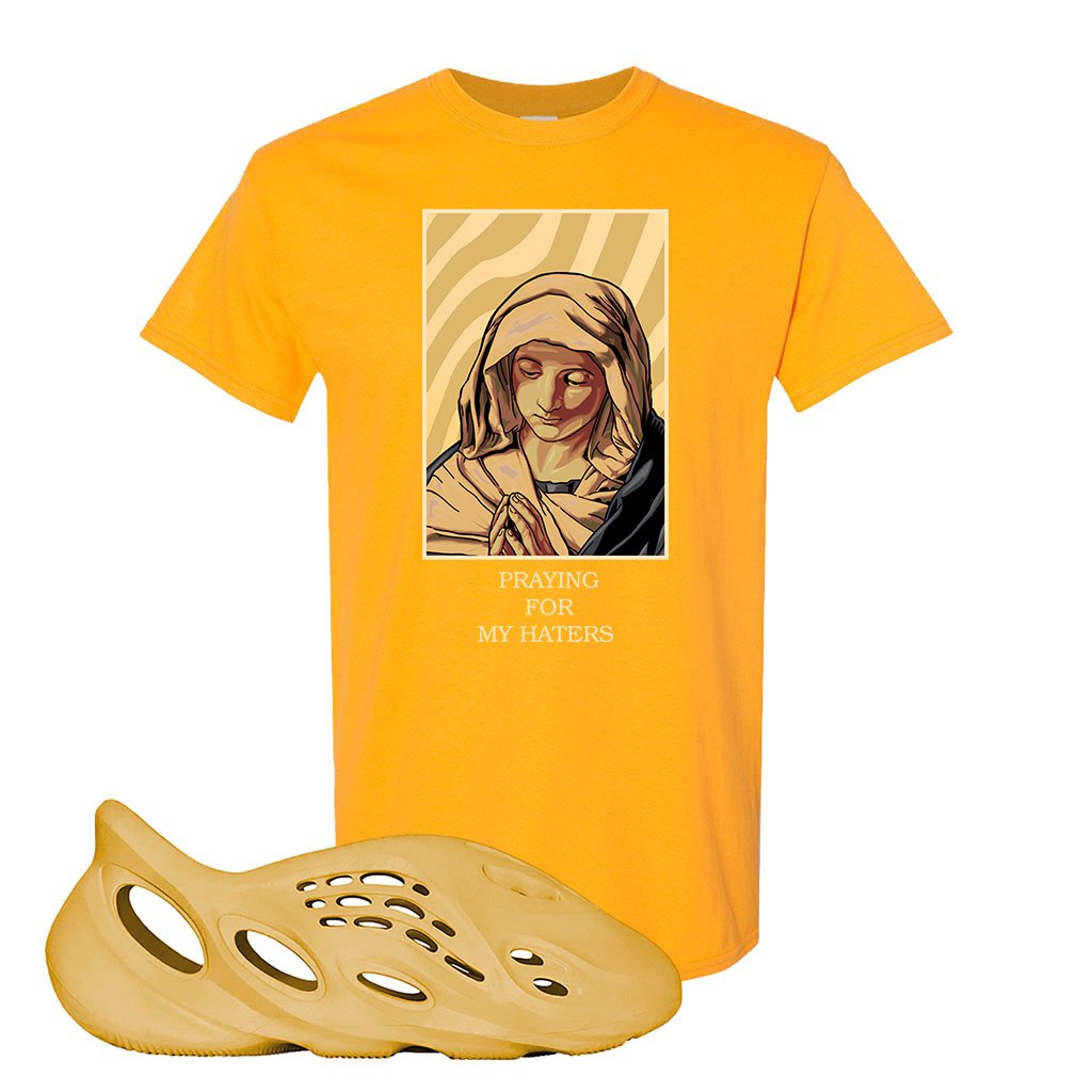Yeezy Foam Runner Ochre T Shirt | God Told Me, Gold