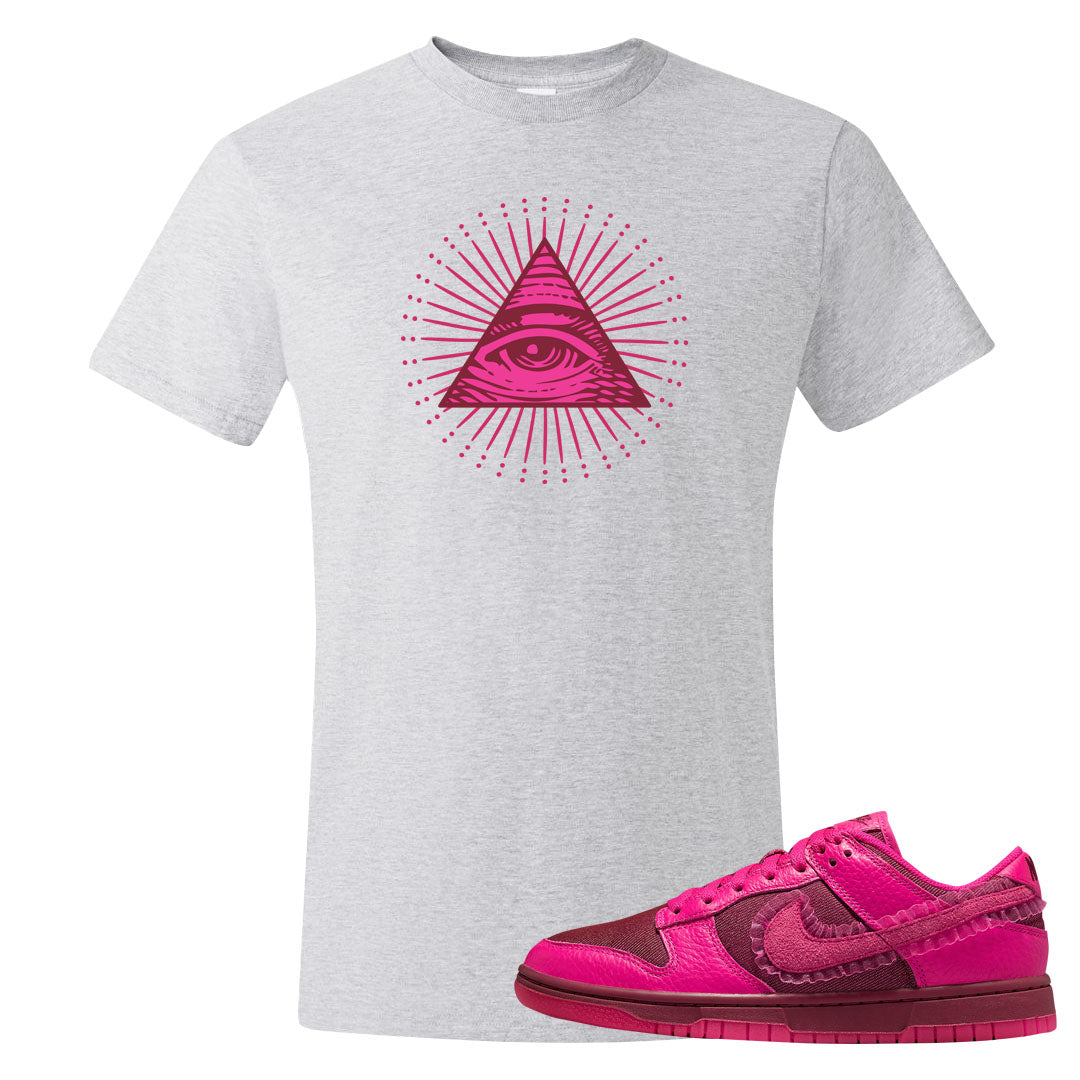 2022 Valentine's Day Low Dunks T Shirt | All Seeing Eye, Ash