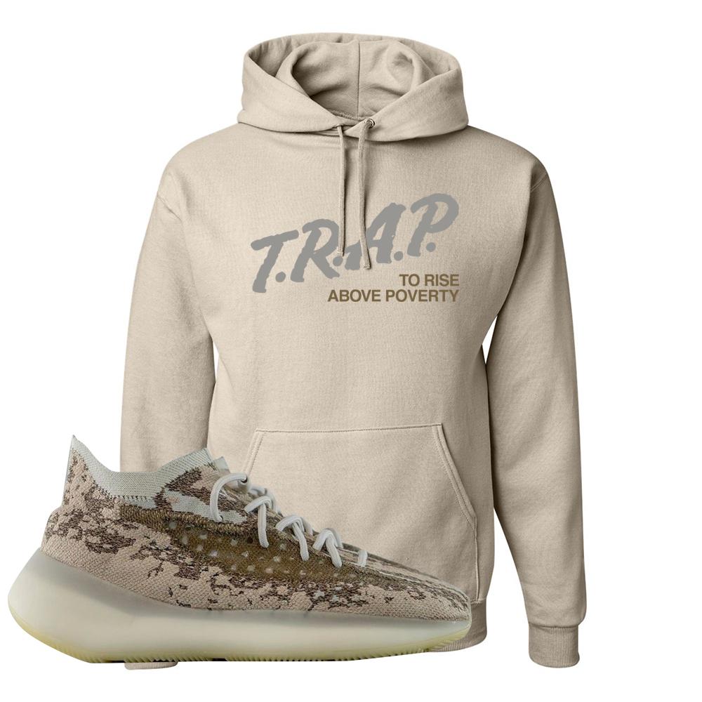 Stone Salt 380s Hoodie | Trap To Rise Above Poverty, Sand