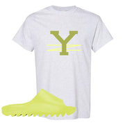 Glow Green Slides T Shirt | YZ, Ash
