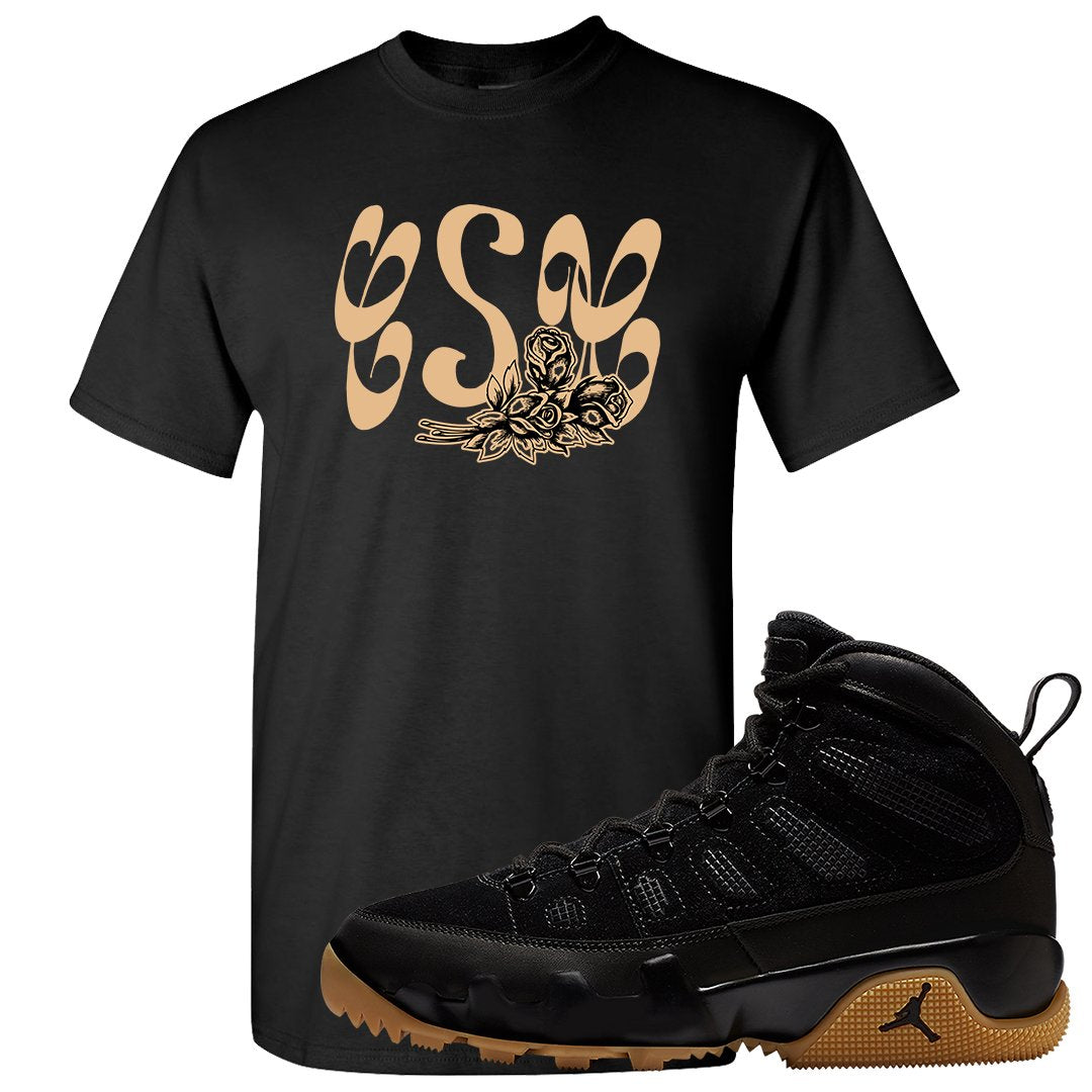 NRG Black Gum Boot 9s T Shirt | Certified Sneakerhead, Black