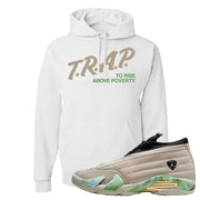 Fortune Low 14s Hoodie | Trap To Rise Above Poverty, White