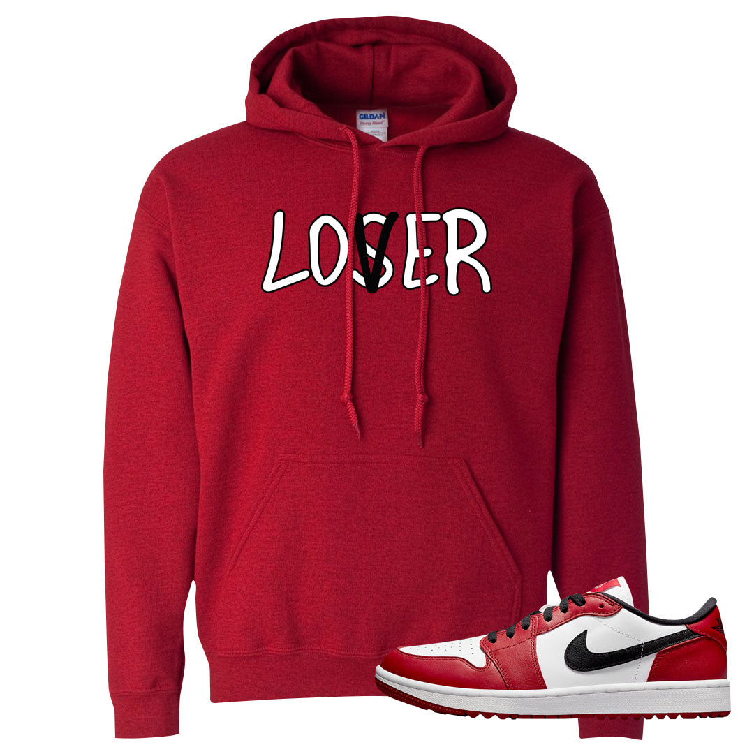 Chicago Golf Low 1s Hoodie | Lover, Red