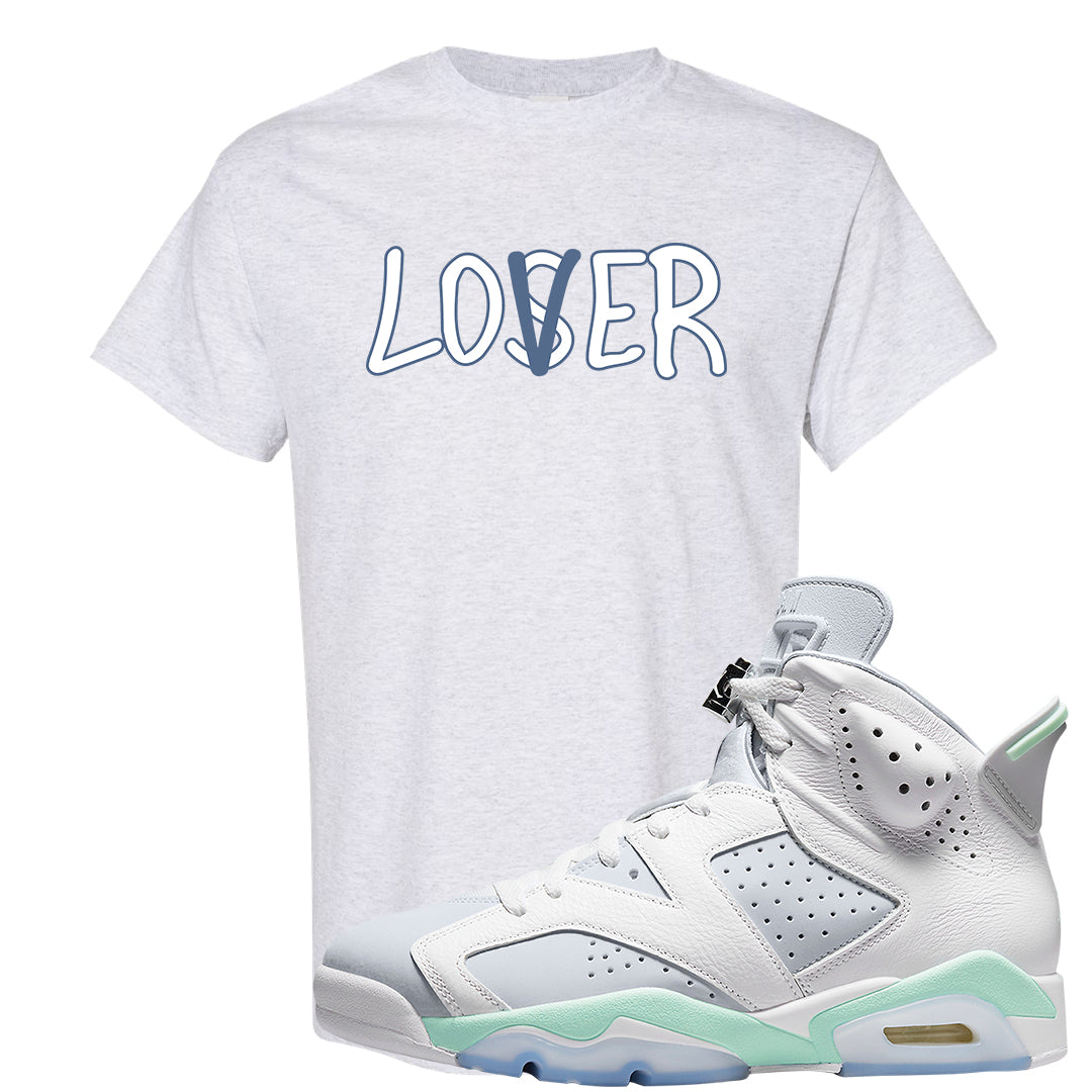 Mint Foam 6s T Shirt | Lover, Ash