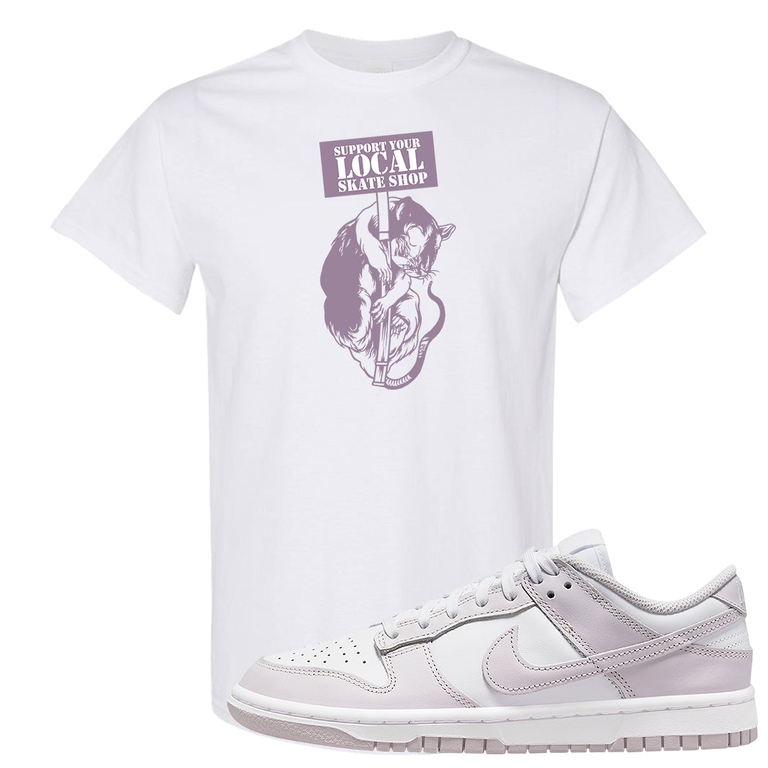 Venice Low Dunks T Shirt | Support Your Local Skate Shop, White