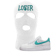 Washed Teal Low 1s Ski Mask | Lover, White