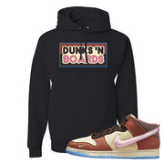 Chocolate Milk Mid Dunks Hoodie | Dunks N Boards, Black