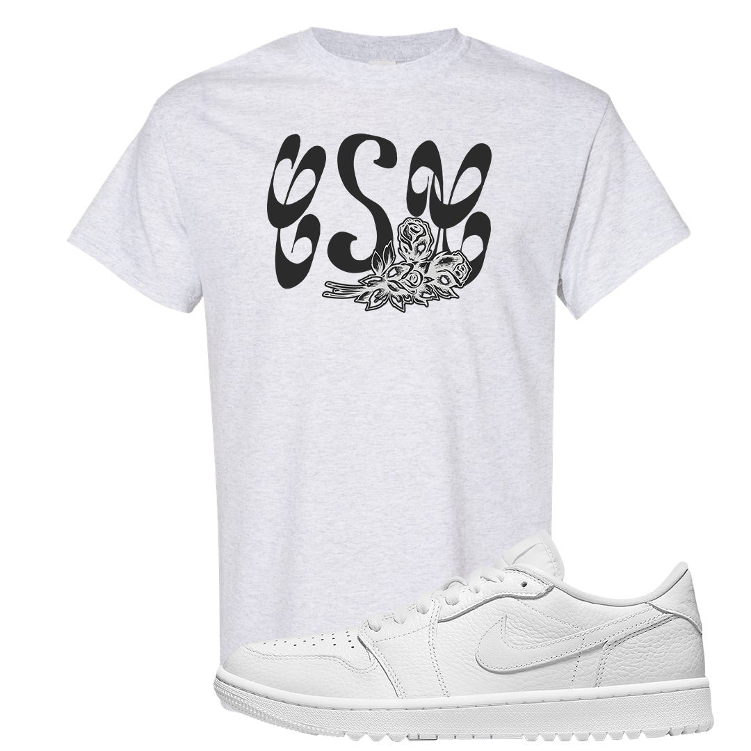 Triple White Golf Low 1s T Shirt | Certified Sneakerhead, Ash