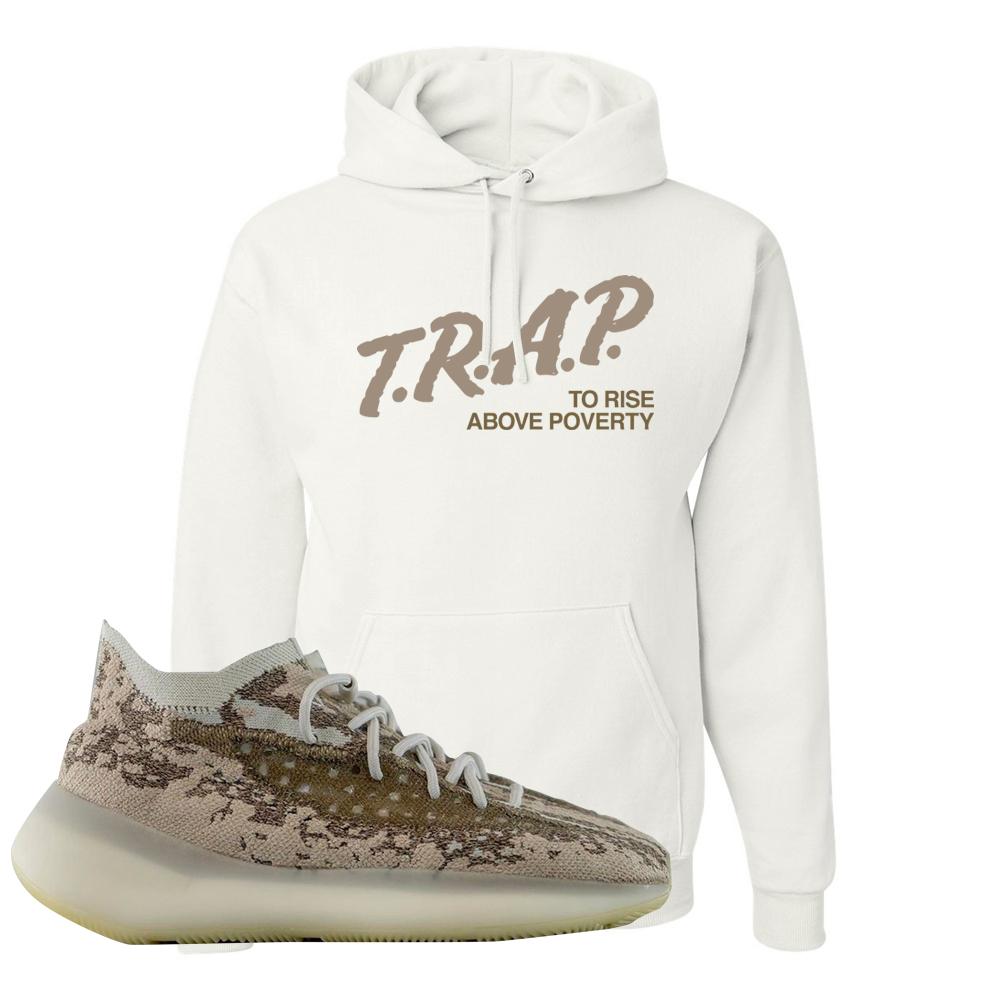 Stone Salt 380s Hoodie | Trap To Rise Above Poverty, White