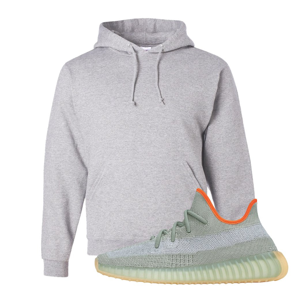 Yeezy 350 V2 Desert Sage Sneaker Pullover Hoodie | Blank | Ash