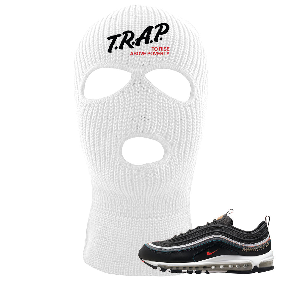 Alter and Reveal 97s Ski Mask | Trap To Rise Above Poverty, White