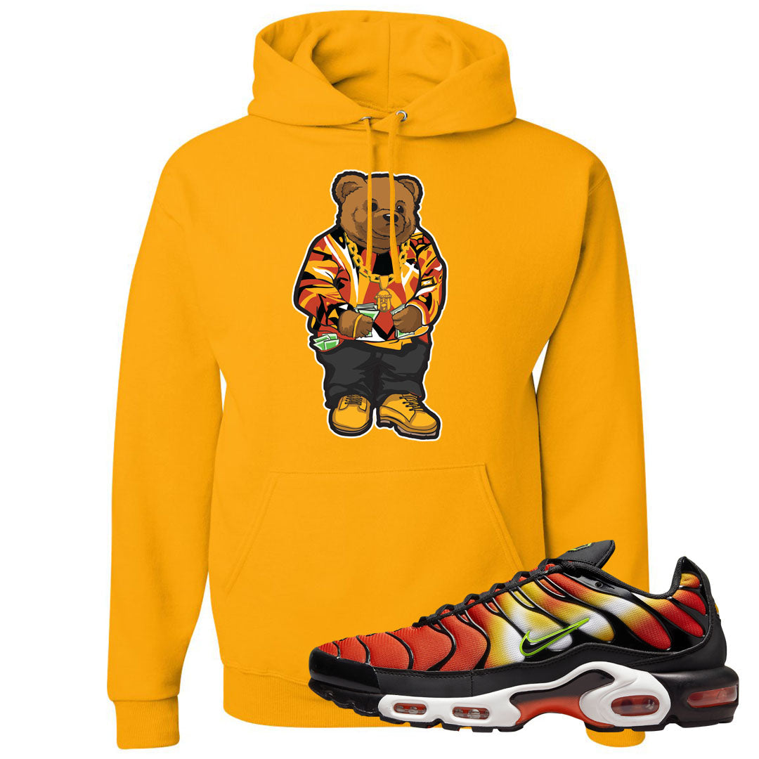 Sunset Gradient Pluses Hoodie | Sweater Bear, Gold