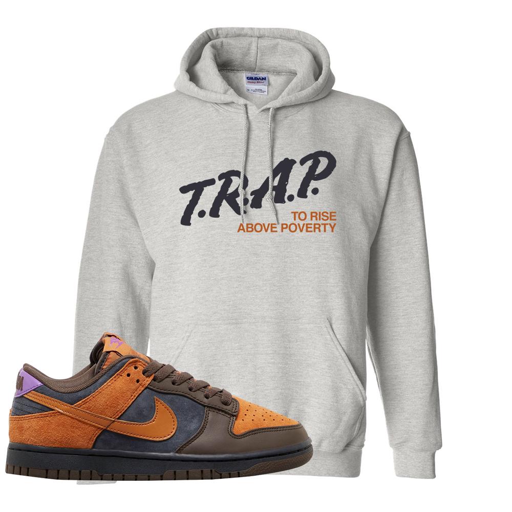 SB Dunk Low Cider Hoodie | Trap To Rise Above Poverty, Ash