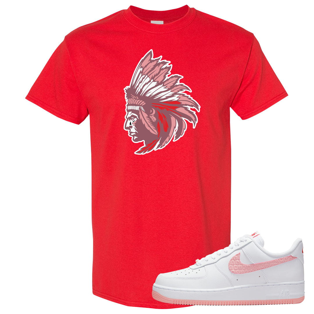 Valentine's Day 2022 AF1s T Shirt | Indian Chief, Red