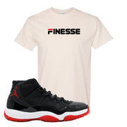 Jordan 11 Bred Finesse White Sneaker Hook Up T-Shirt