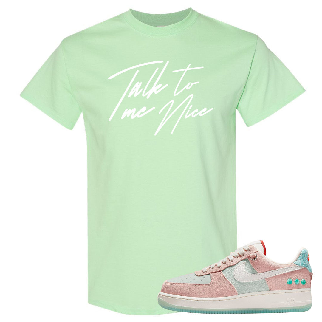 Shapeless AF 1s T Shirt | Talk To Me Nice, Mint