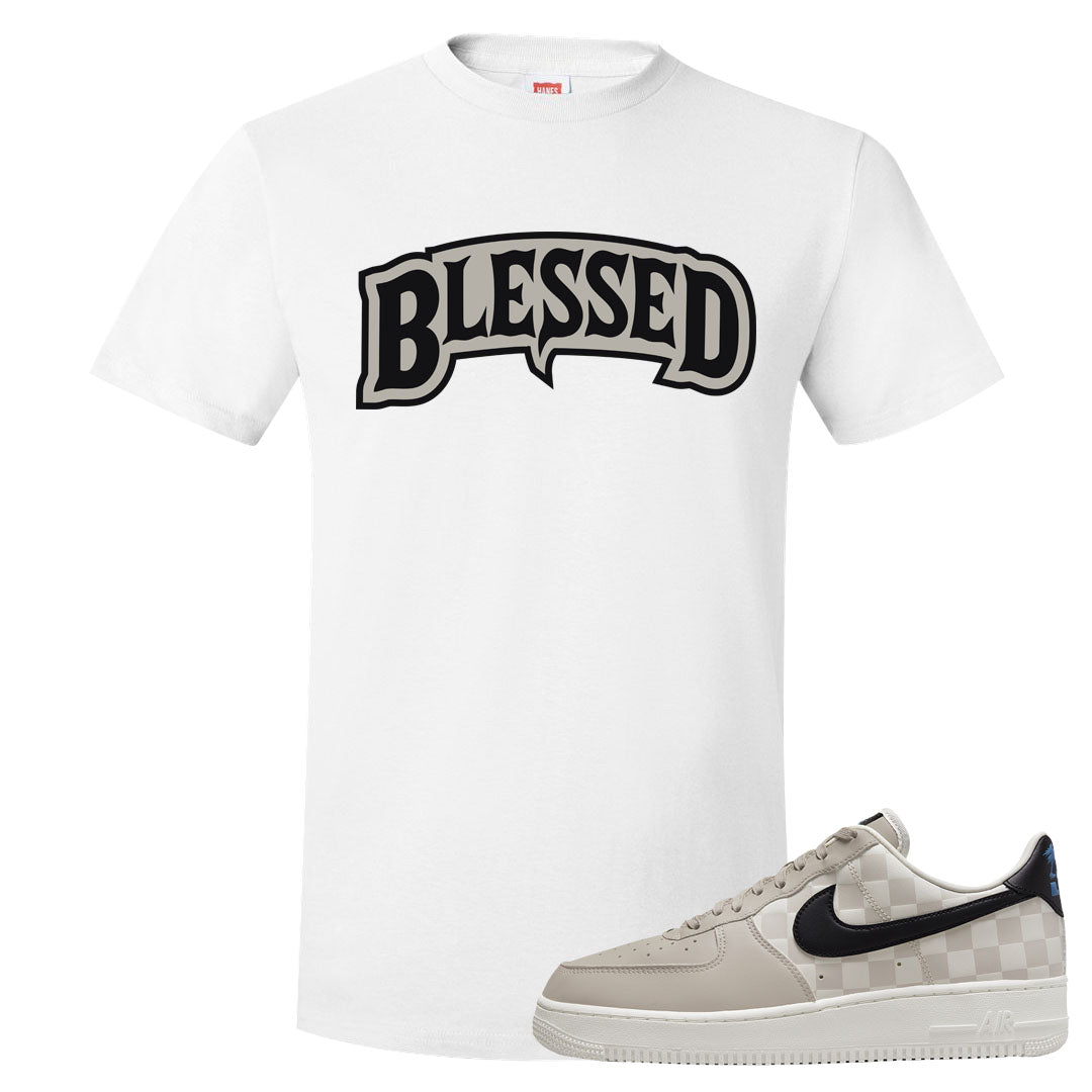 King Day Low AF 1s T Shirt | Blessed Arch, White
