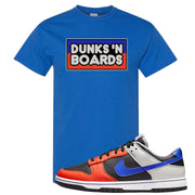 75th Anniversary Low Dunks T Shirt | Dunks N Boards, Royal