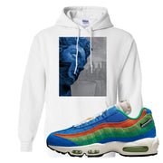 Light Blue Green AMRC 95s Hoodie | Miguel, White