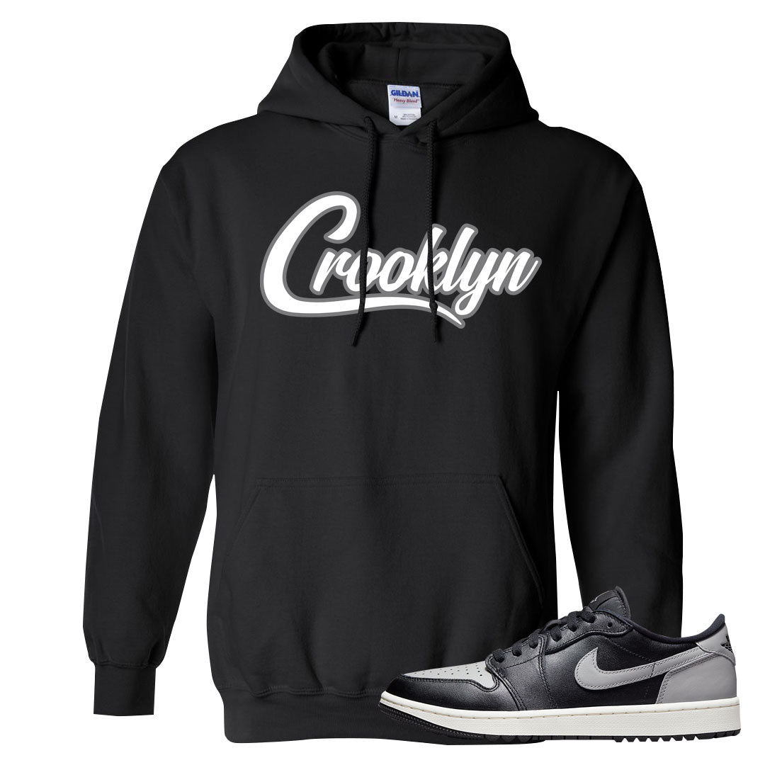 Shadow Golf Low 1s Hoodie | Crooklyn, Black