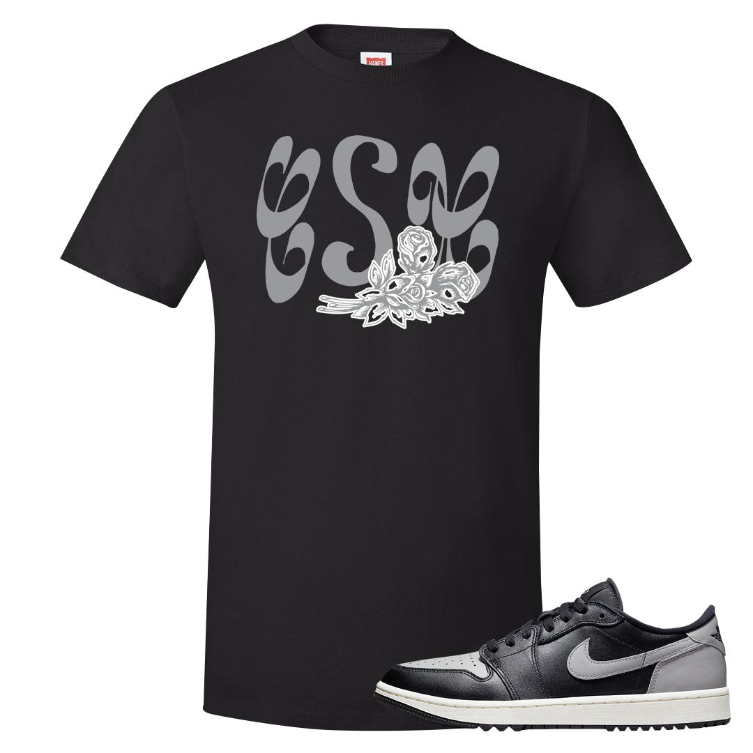 Shadow Golf Low 1s T Shirt | Certified Sneakerhead, Black