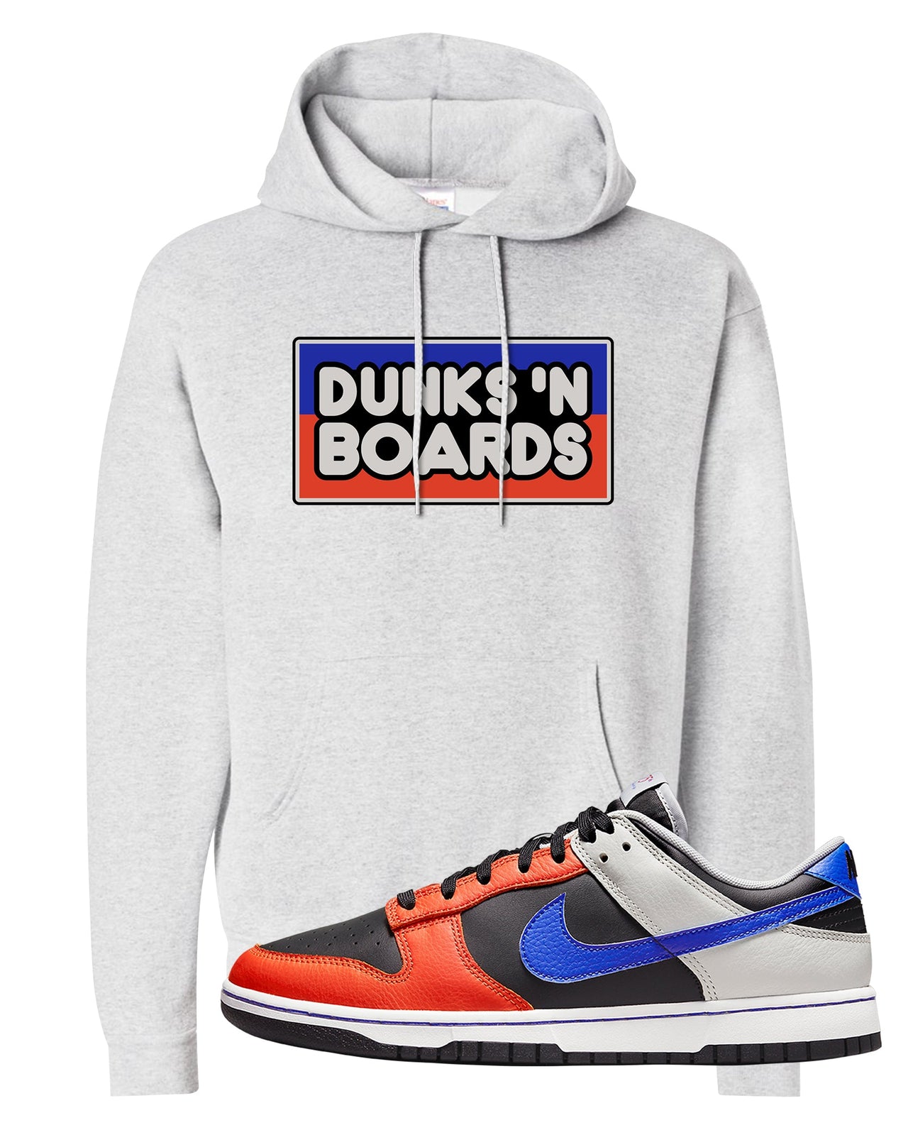 75th Anniversary Low Dunks Hoodie | Dunks N Boards, Ash