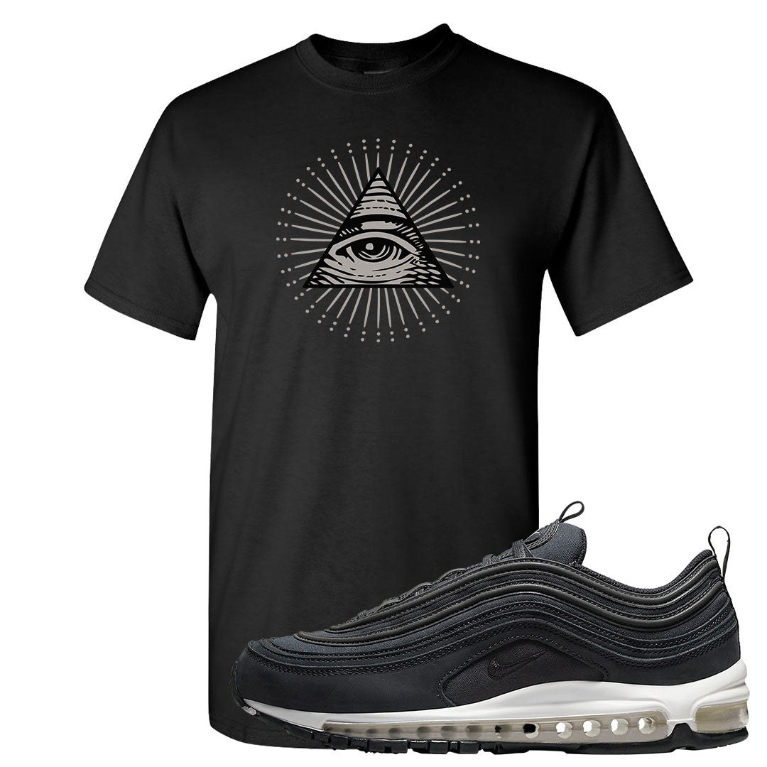 Black Off Noir 97s T Shirt | All Seeing Eye, Black