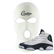 Obsidian 13s Ski Mask | Crooklyn, White