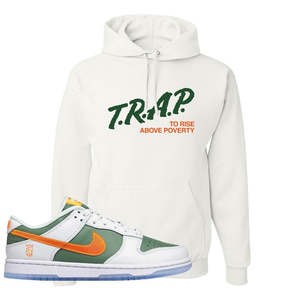 SB Dunk Low NY vs NY Hoodie | Trap To Rise Above Poverty, White