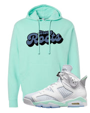 Mint Foam 6s Hoodie | Strong Roots, Mint