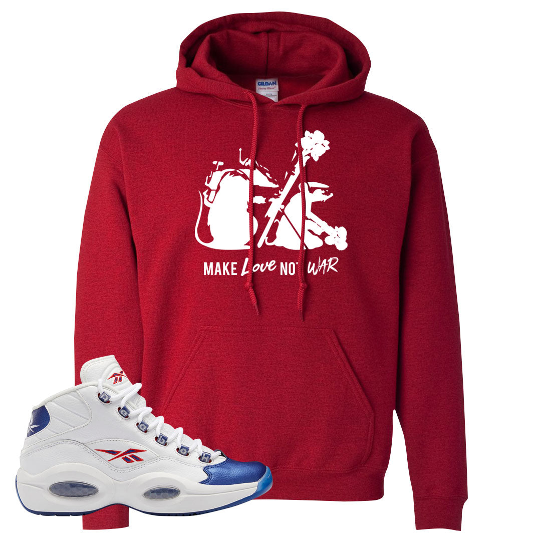 Blue Toe Question Mids Hoodie | Army Rats, Red