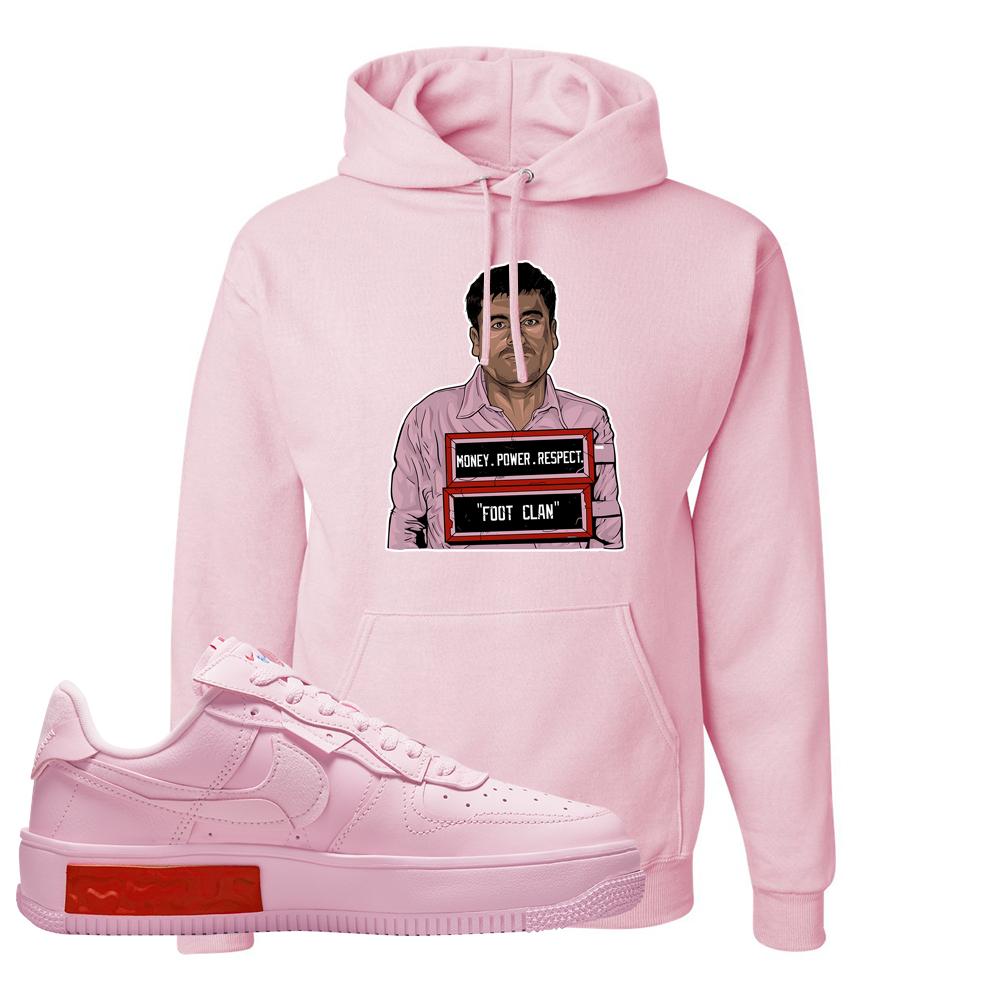 Air Force 1 Low Fontanka Hoodie | El Chapo Illustration, Light Pink