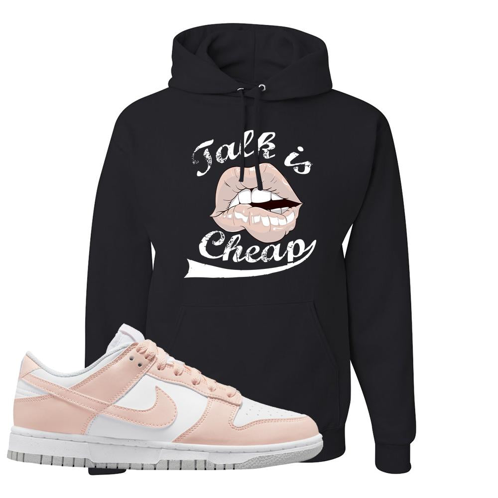 Move To Zero Pink Low Dunks Hoodie | Talk Is Cheap, Black