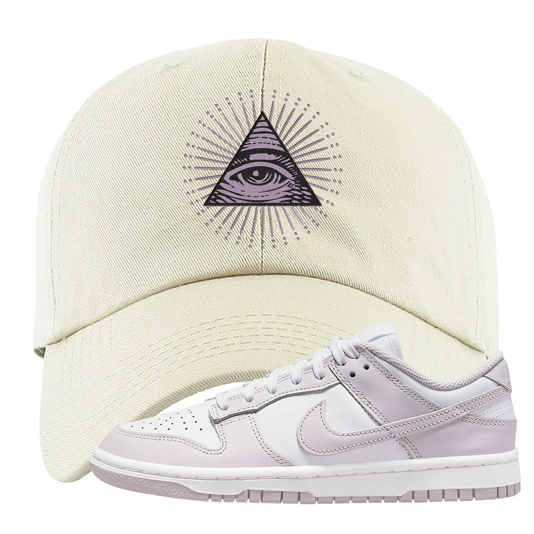 Venice Low Dunks Dad Hat | All Seeing Eye, White
