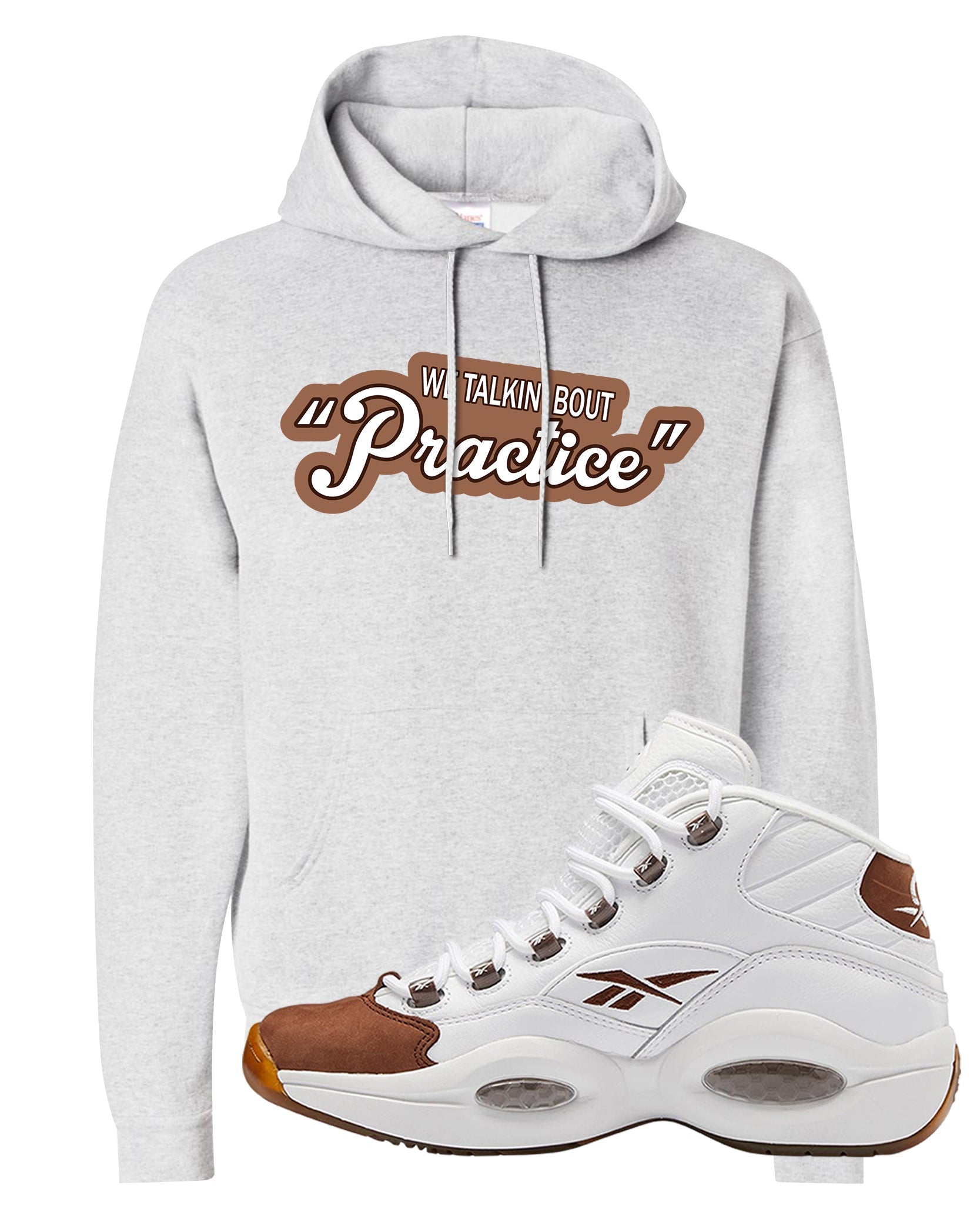 Mocha Question Mids Hoodie | Talkin Bout Practice, Ash