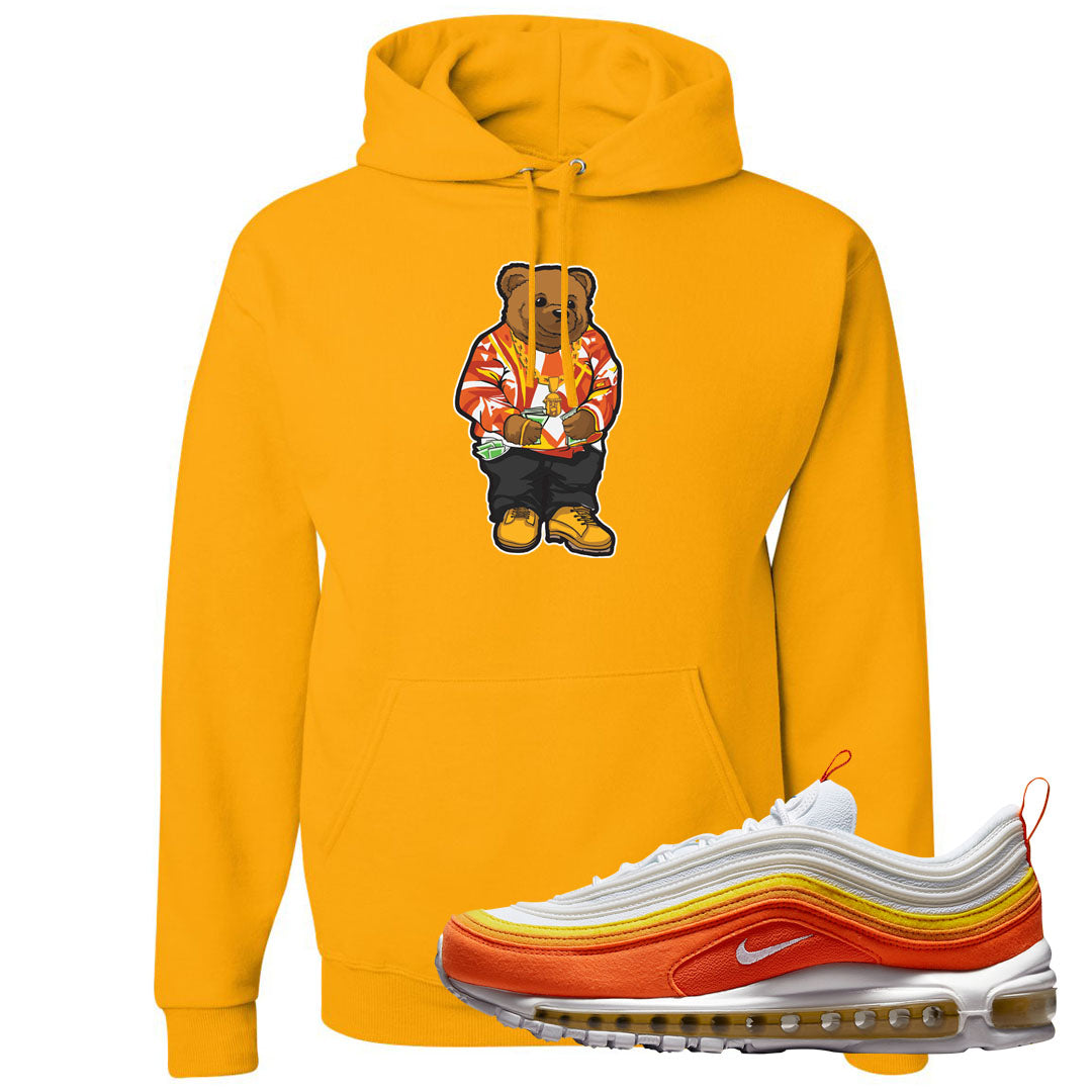Club Orange Yellow 97s Hoodie | Sweater Bear, Gold