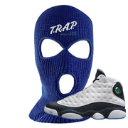 Obsidian 13s Ski Mask | Trap To Rise Above Poverty, Navy