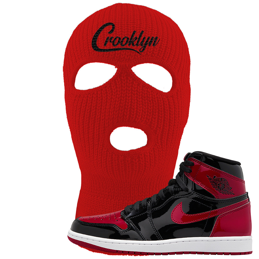 Patent Bred 1s Ski Mask | Crooklyn, Red