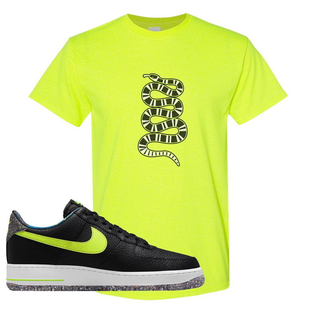 Air Force 1 Low Volt Grind T Shirt | Coiled Snake, Safety Green