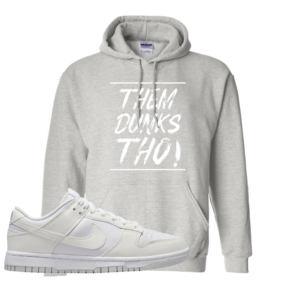 Move To Zero White Low Dunks Hoodie | Them Dunks Tho, Ash