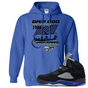 Racer Blue 5s Hoodie | Drip God Racing Club, Royal