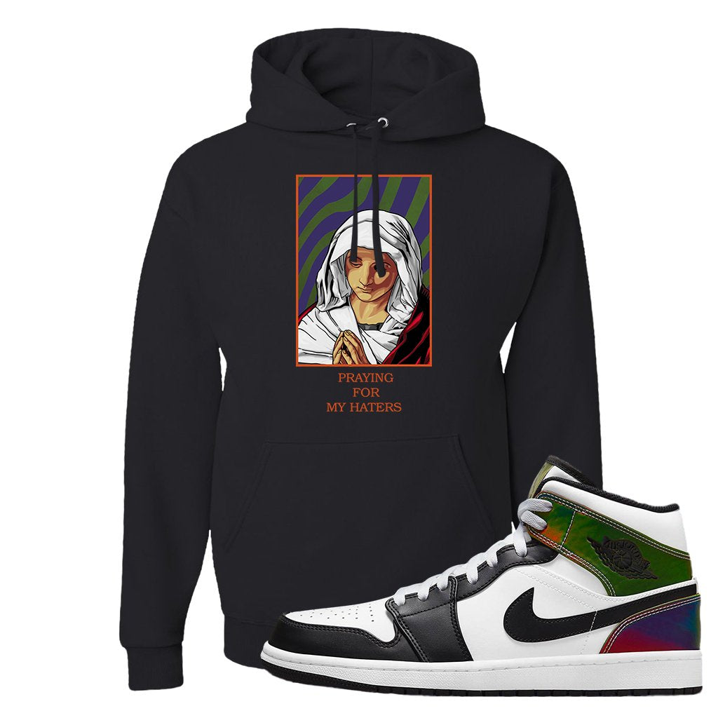 Color Change Mid 1s Hoodie | God Told Me, Black